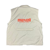 Vintage Maxell cargo vest size large