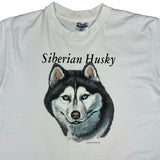 Vintage 90s Siberian Husky tee size large