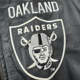 Vintage G-III and Carl Banks Oakland Raiders leather jacket size XL