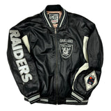 Vintage G-III and Carl Banks Oakland Raiders leather jacket size XL