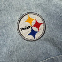 Vintage 2000 Pittsburgh Steelers chambray shirt size large