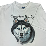 Vintage 90s Siberian Husky tee size large