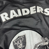 Vintage G-III and Carl Banks Oakland Raiders leather jacket size XL