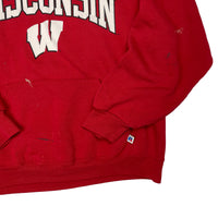 Vintage paint splatter Wisconsin Russell Athletic hoodie size large