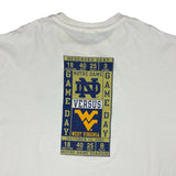 Vintage Notre Dame vs West Virginia t-shirt size XXL