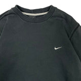 2000s Nike mini swoosh black crewneck size large