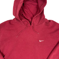 Vintage 2000s Nike mini swoosh burgundy hoodie size large