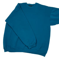 90s Hanes Signature teal blank crewneck size large