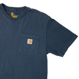 Navy Carhartt pocket tee size small