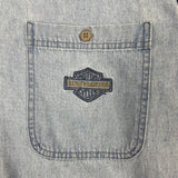 Vintage Harley Davidson chambray shirt size large