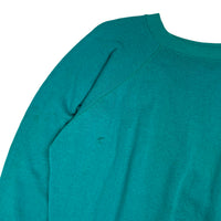 80s teal blank crewneck size medium