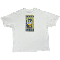 Vintage Notre Dame vs West Virginia t-shirt size XXL