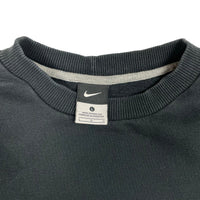 2000s Nike mini swoosh black crewneck size large