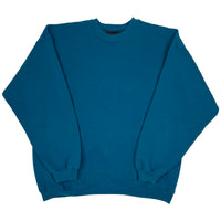 90s Hanes Signature teal blank crewneck size large