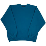 90s Hanes Signature teal blank crewneck size large