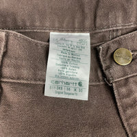 Brown Carhartt Carpenter Pants 36x32