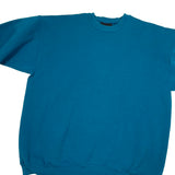 90s Hanes Signature teal blank crewneck size large