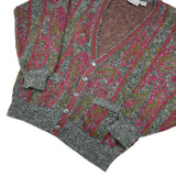 Vintage paisley patterned cardigan size large