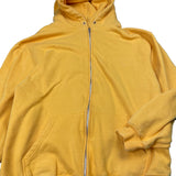 00s yellow blank zip up hoodie size large