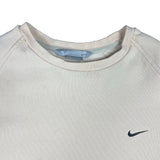 2000s Nike mini swoosh cream crewneck size XL