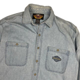 Vintage Harley Davidson chambray shirt size large