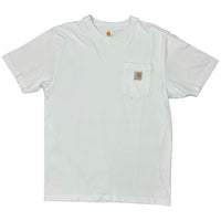 White Carhartt pocket tee size small