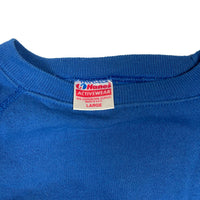 90s blank blue raglan sweatshirt size large