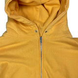 00s yellow blank zip up hoodie size large