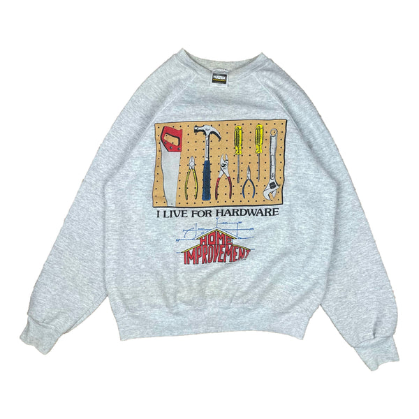 Vintage Home Improvement “I live for hardware” crewneck size large