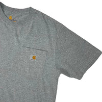 Grey Carhartt pocket tee size small